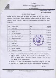 Amhara regional health bureau 