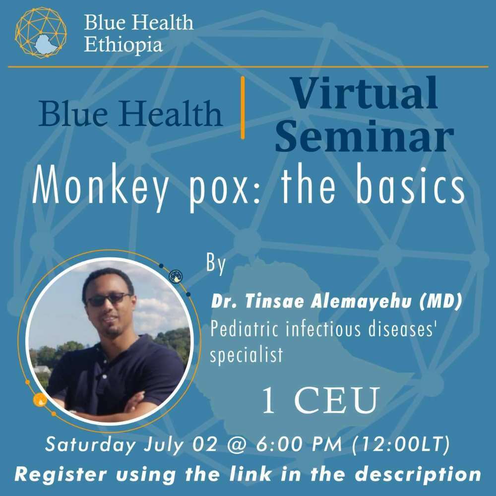 Read more about the article Blue Health Ethiopia Virtual Seminar with CPD Certificate – 1CEU Point