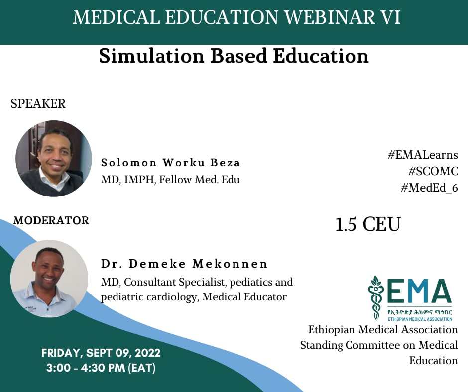 Read more about the article Medical Education Webinar by Ethiopian Medical Association – 1.5 CEU