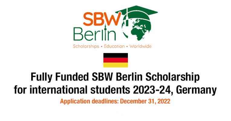 You are currently viewing SBW Berlin Scholarship 2023 – 24 in Germany | Fully Funded