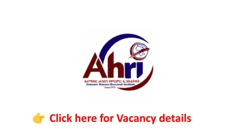 Read more about the article Project Coordinator – Armauer Hansen Research Institute (AHRI) Vacancy Announcement